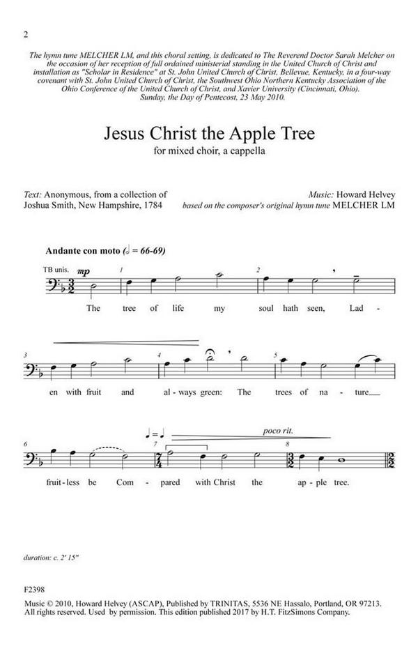 Howard Helvey, Jesus Christ the Apple Tree