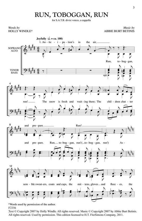 Abbie Burt Betinis, Run Toboggan Run