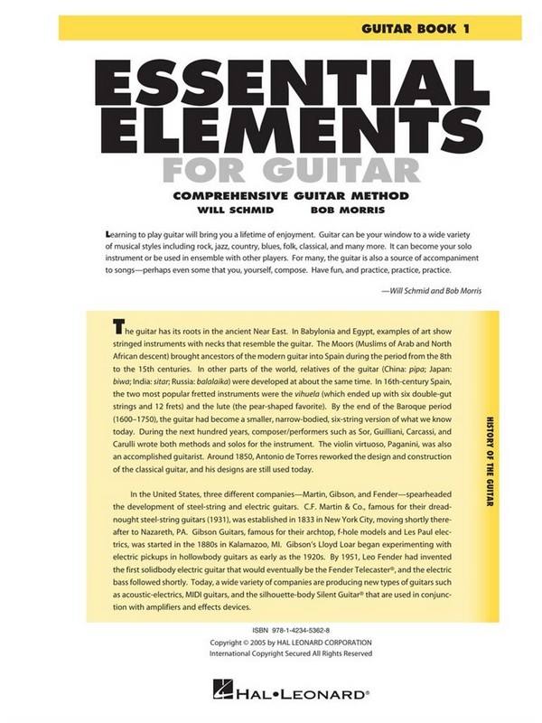 Essential Elements for Guitar - vol.1