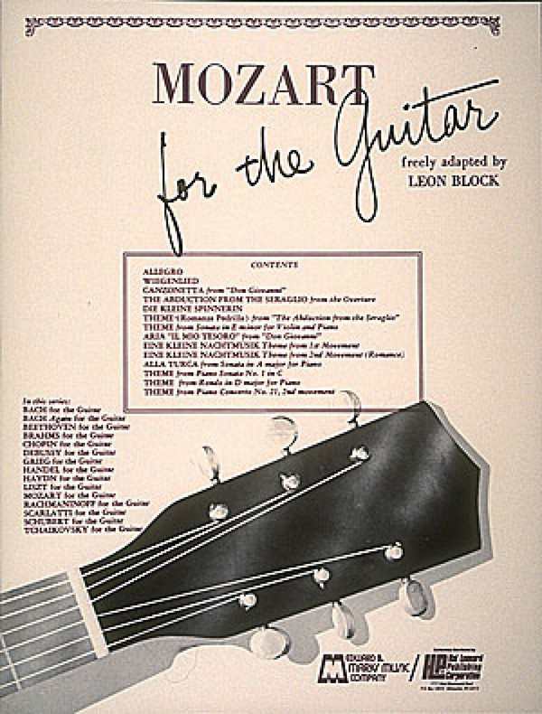 Wolfgang Amadeus Mozart, Mozart for Guitar