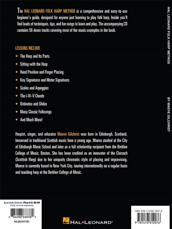 Hal Leonard Folk Harp Method (+Online-Audio)