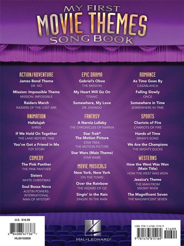 My First Movie Themes Songbook