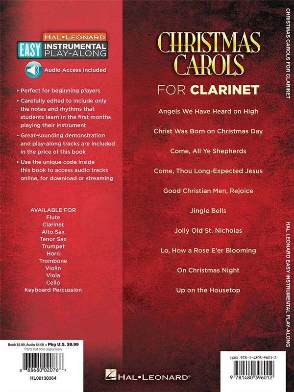 Christmas Carols 10 Holiday Favorites (+Online-Audio)