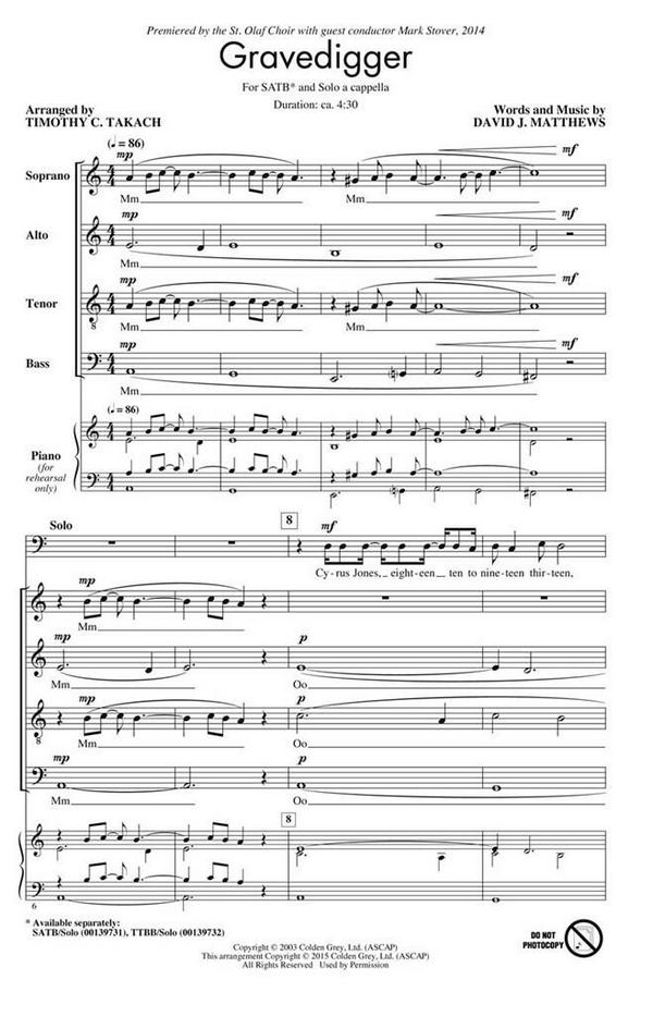 David J. Matthews, Gravedigger