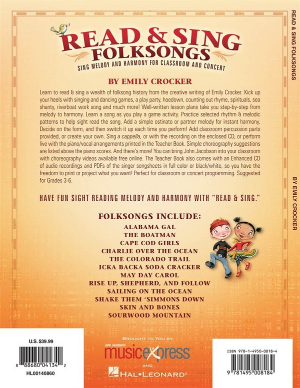 Sing Melody and Harmony for Classroom and Concert