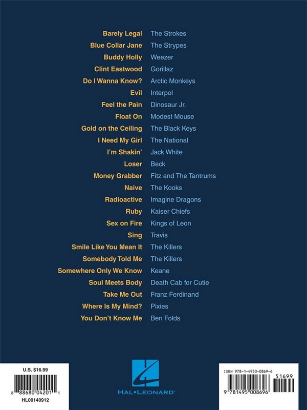 Indie Rock Sheet Music Collection