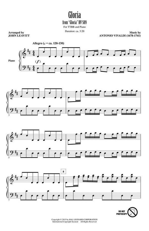 Antonio Vivaldi, Gloria