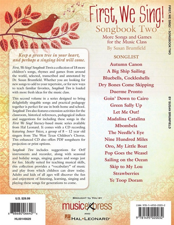 Susan Brumfield, First We Sing! Songbook Two