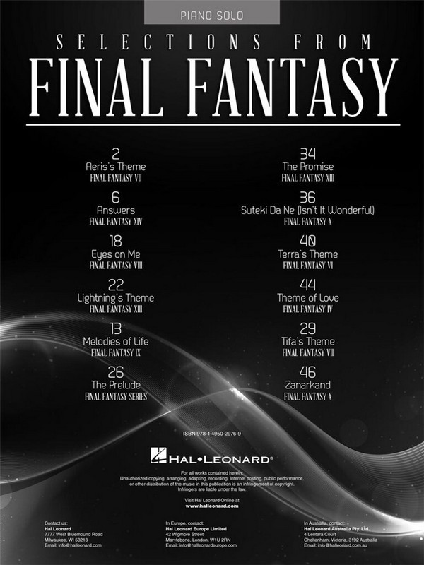 Selections from 'Final Fantasy'