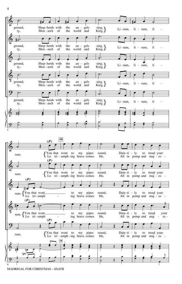 Thomas Morley, Madrigal for Christmas