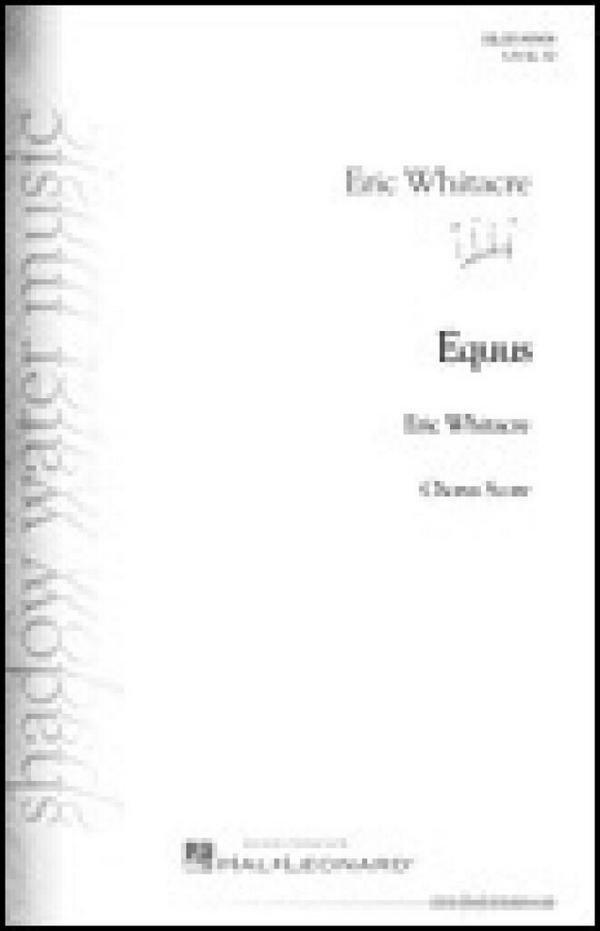 Eric Whitacre, Equus - Opt. Choral Part for Band Work