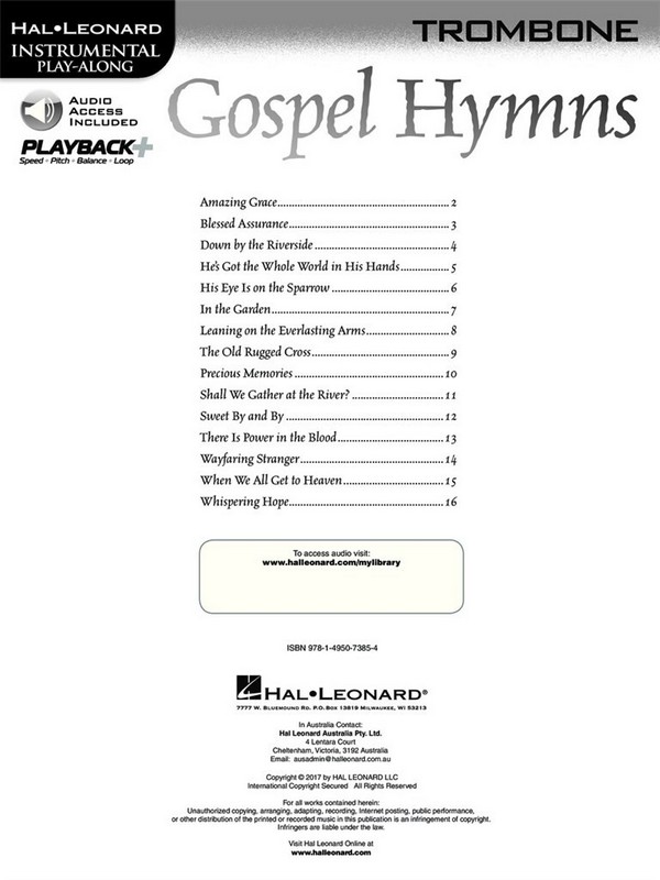 Gospel Hymns (Online-Audio)
