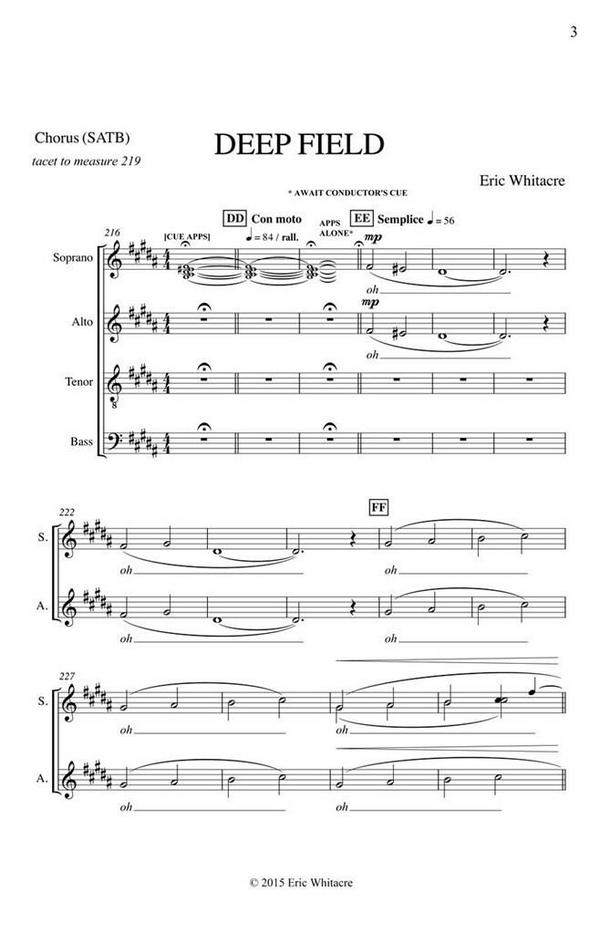 Eric Whitacre, Deep Field