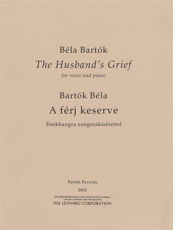 The Husband's Grief (A férj keserve)