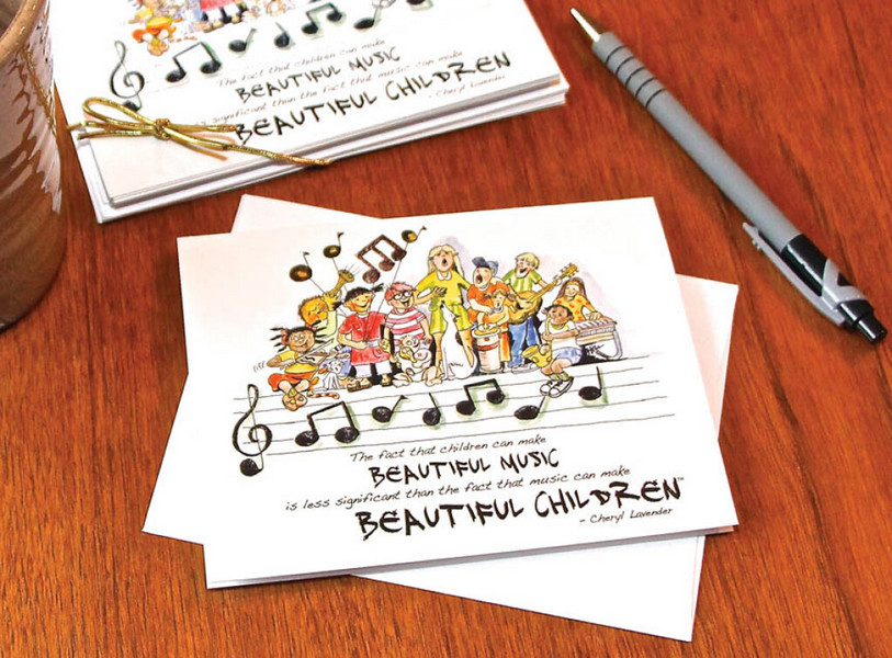 Beautiful Music, Beautiful Children Notecards