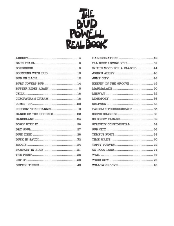 The Bud Powell Real Book