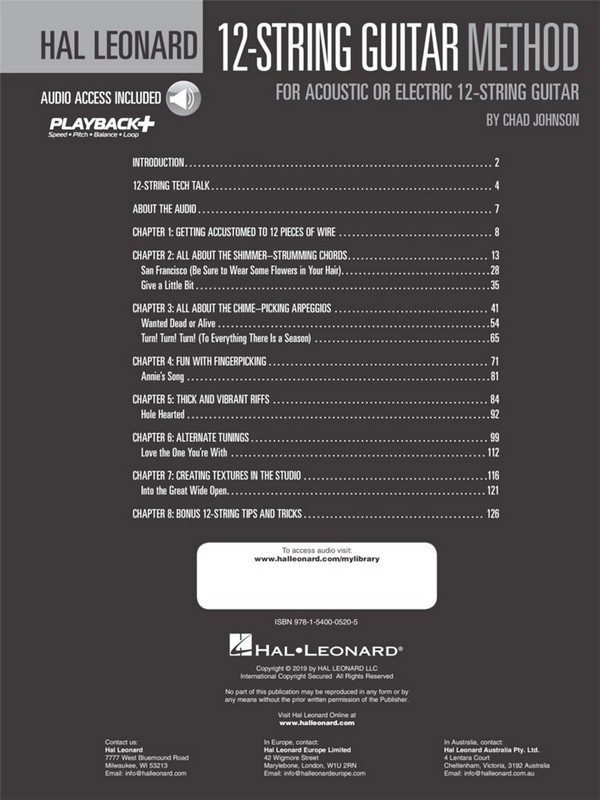 12-String Guitar Method (+Online Audio)