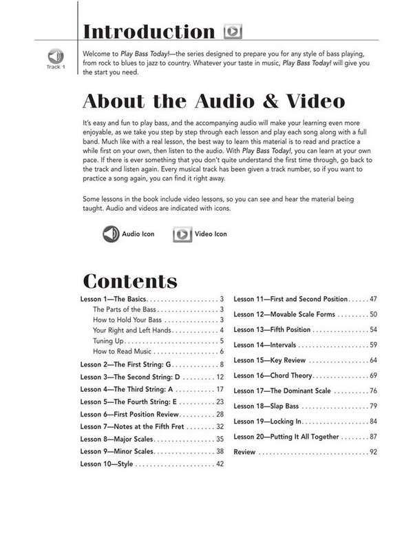 Play Bass Today! All-in-One Beginner's Pack (+Online Audio)