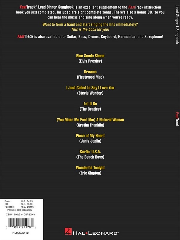 FastTrack - Lead Singer 1 - Songbook