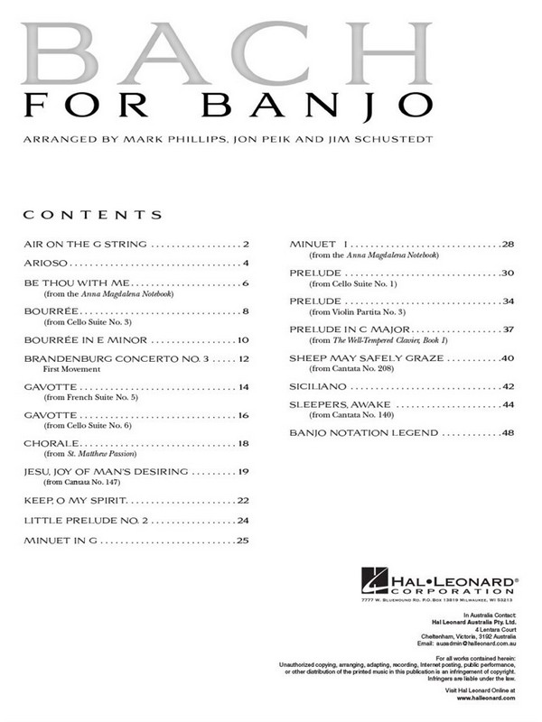 Bach for Banjo