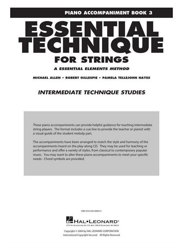 Essential Technique 2000 for Strings - Book 3