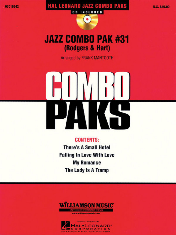 Lorenz Hart, Jazz Combo Pak #31