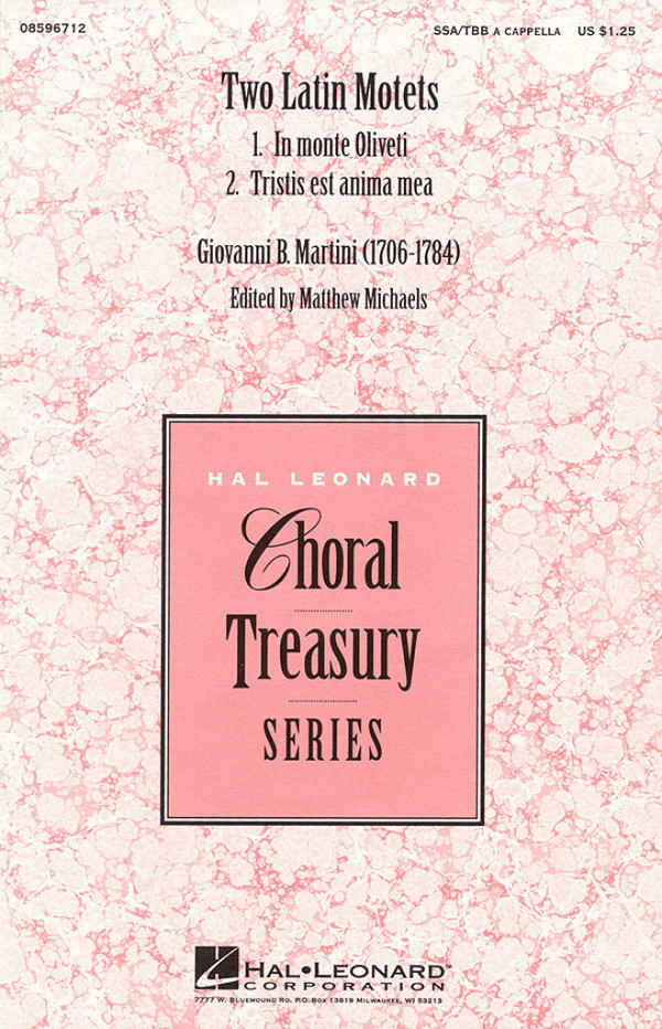 Giovanni Battista Sammartini, Two Latin Motets