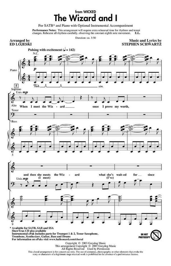 Stephen Schwartz, The Wizard And I