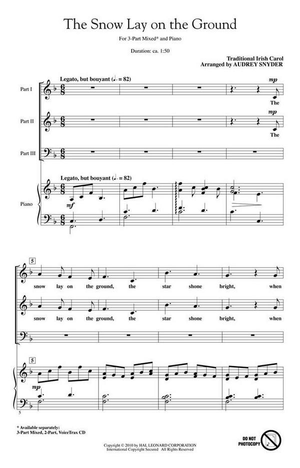 Traditional, The Snow Lay on the Ground