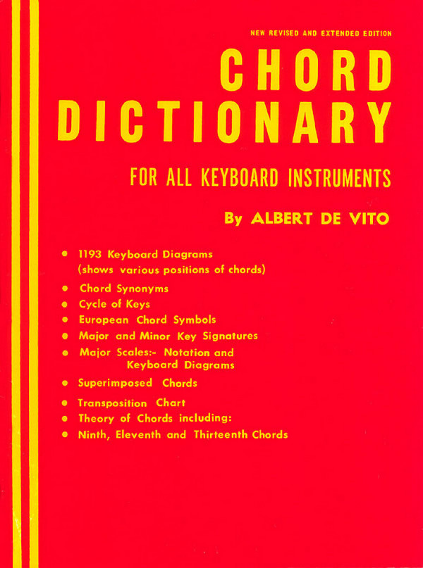 Albert De Vito, Chord Dictionary for Keyboard Instruments