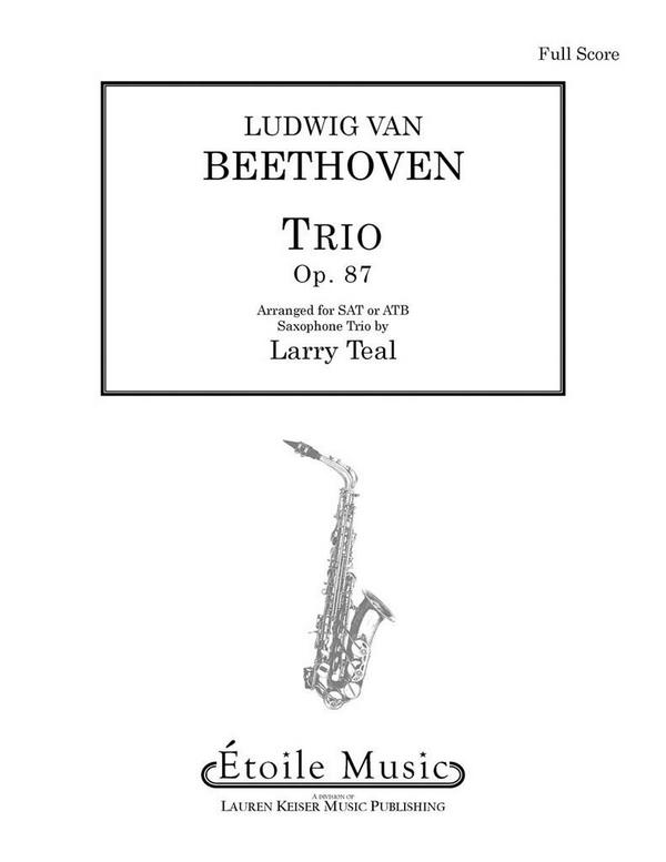 Ludwig van Beethoven, Trio, Op. 87