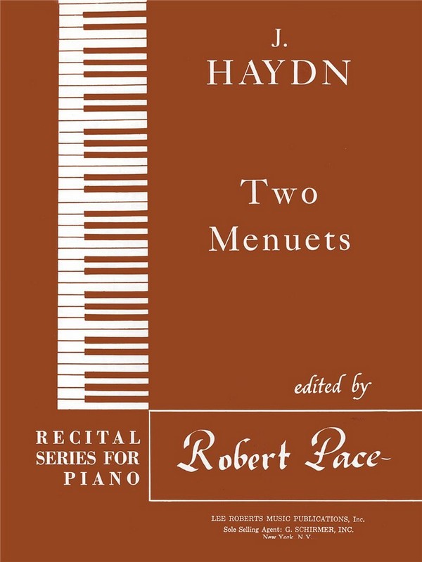 Franz Joseph Haydn, Two Menuets Recital Series For Piano Brown