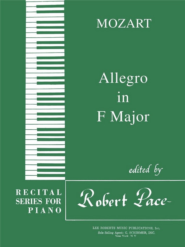 Wolfgang Amadeus Mozart, Allegro In F Major