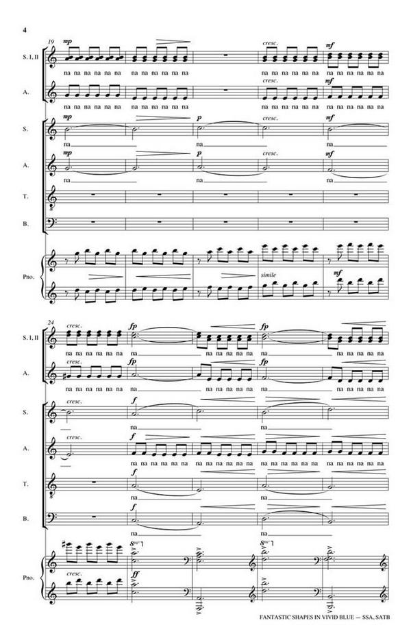 Dominick DiOrio, Fantastic Shapes in Vivid Blue