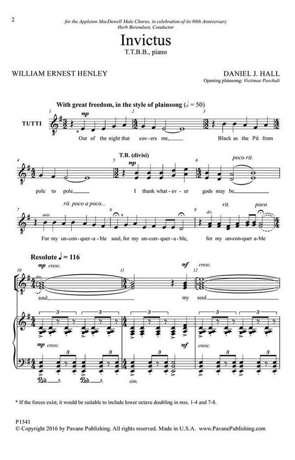 Daniel J. Hall, Invictus