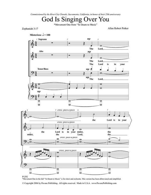 Allan Robert Petker, God Is Singing Over You