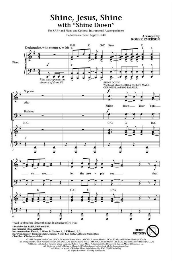 Shine Jesus Shine (with Shine Down)