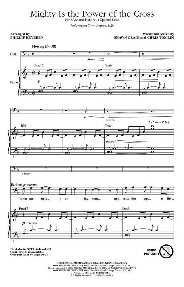 Chris Tomlin_Shawn Craig, Mighty Is the Power of the Cross