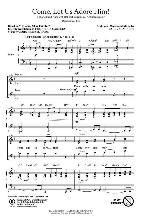 Larry Shackley, Come, Let Us Adore Him!