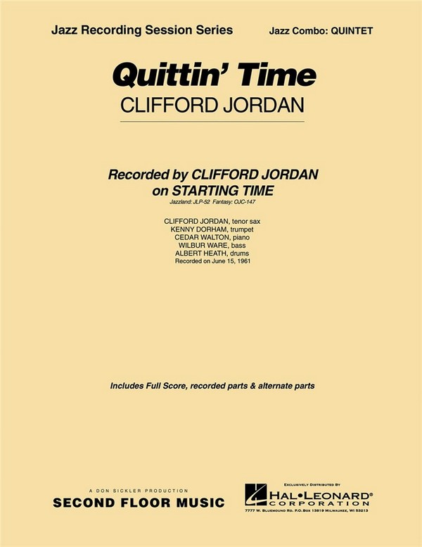 Clifford Jordan, Quittin' Time