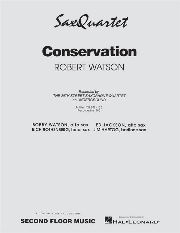 Robert Watson, Conservation