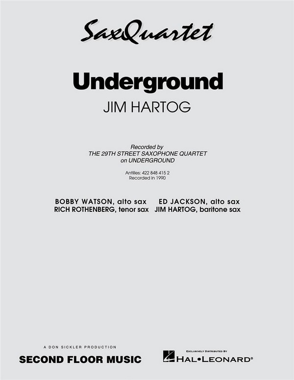 Jim Hartog, Underground