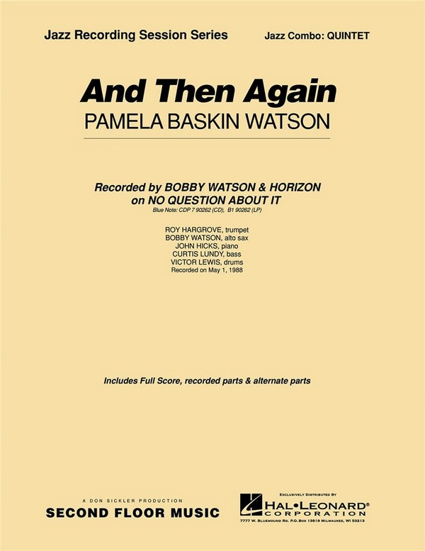 Pamela Watson, And Then Again