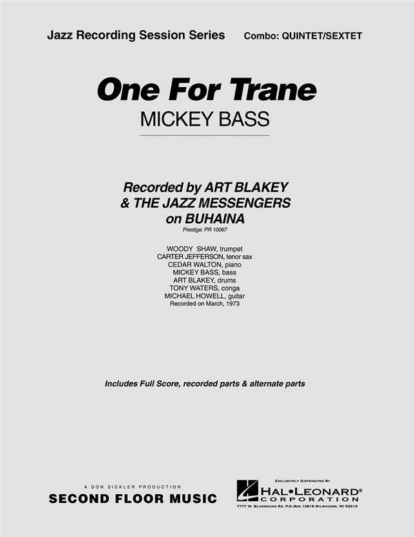 Mickey Bass, One for Trane