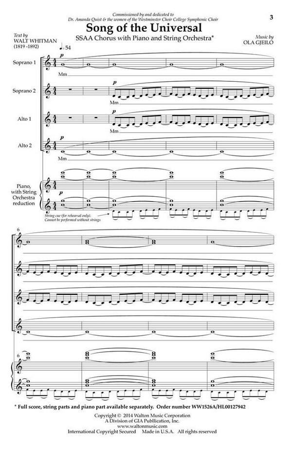 Song of the Universal