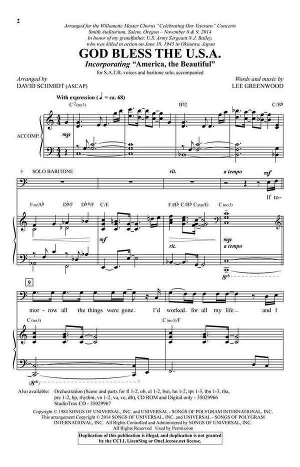 Lee Greenwood, God Bless the U.S.A.