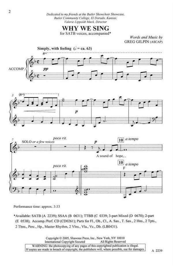 Why we sing