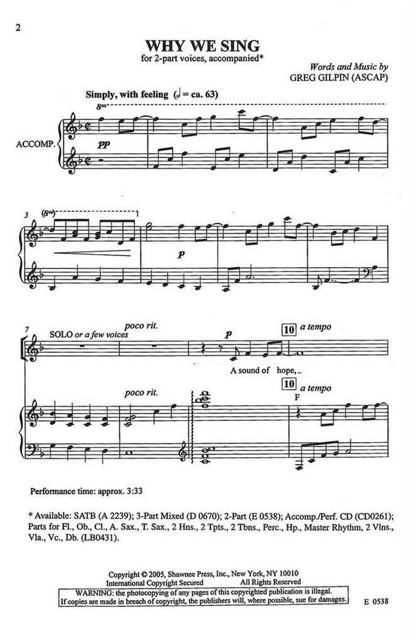 Why We Sing
