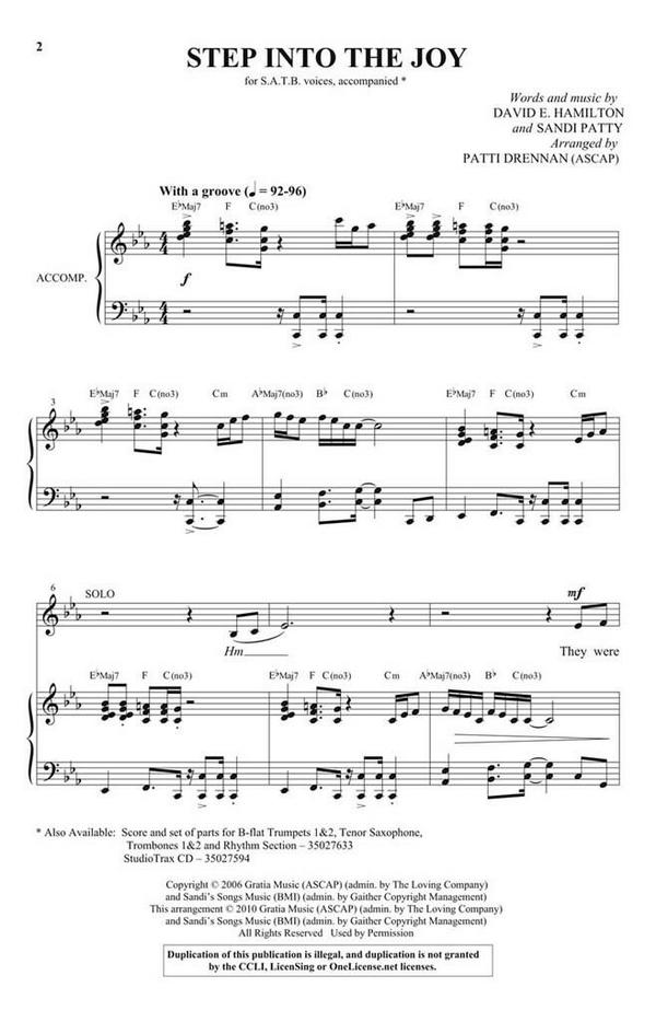 David E. Hamilton_Sandi Patty, Step Into the Joy