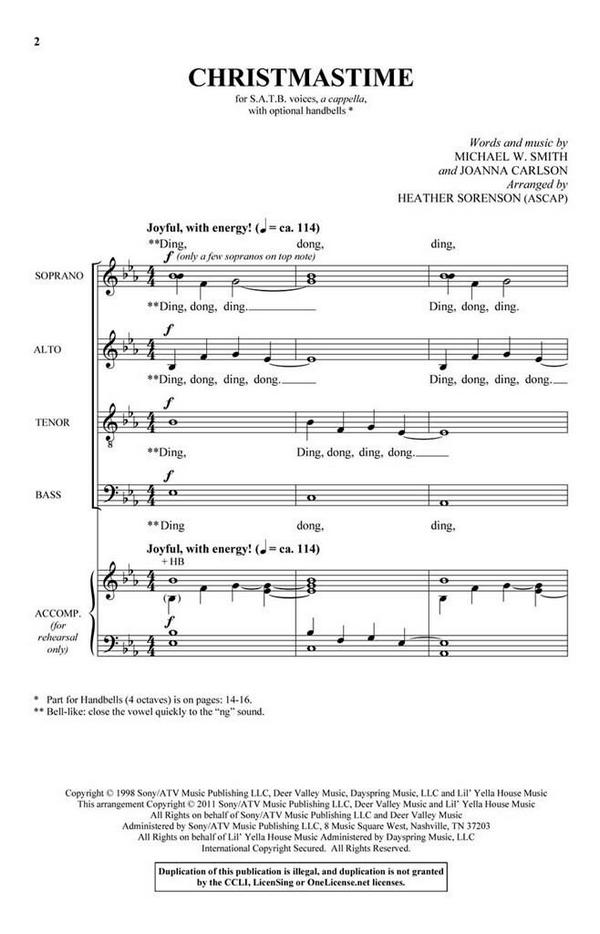 Joanna Carlson_Michael W. Smith, Christmastime